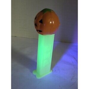 Vintage 1980 Glow in the Dark Pumpkin Jack-o-Lantern Pez Dispenser Halloween